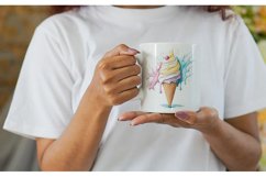 Watercolor Ice Cream | Mug sublimation design Product Image 3