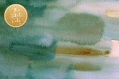 Green &amp; Ochre Watercolor Ombres Product Image 4