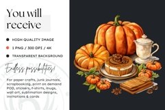 Traditional Thanksgiving Watercolor Clipart sublimation Product Image 2