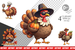 Thanksgiving Turkey Clipart Product Image 1