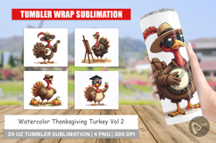Thanksgiving Turkey Tumbler Product Image 1