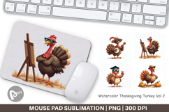 Thanksgiving Turkey Mouse Pad Product Image 1