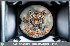 GorgeousWatercolor Car Coaster design.