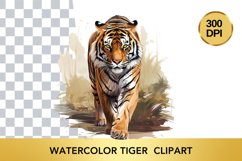 5 png Watercolor tiger Clipart , Animal Sublimation Bundle Product Image 2