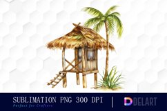 Tiki Hut Graphics Clipart Product Image 1