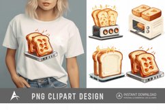 Watercolor Toaster Clipart Product Image 1