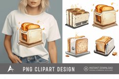 Watercolor Toaster Clipart Product Image 1