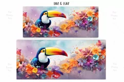 Toucan Mug Wrap Sublimation Designs, Toucan Mug Wrap, Toucan Png