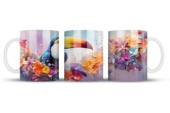 Toucan Mug Wrap Sublimation Designs, Toucan Mug Wrap, Toucan Png