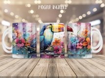 Toucan Mug Wrap Sublimation Designs, Toucan Mug Wrap, Toucan Png