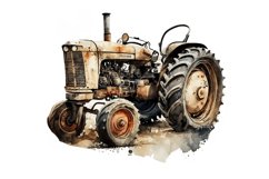 clipart bundle,Digital Download,kids sublimation,sublimation designs,tractor watercolor,Farmer gift idea,tractor clipart PNG,Farming image files,old Ford tractors,watercolor clipart,boys nursery decor,farm tractor PNG,commercial use,country Farm living