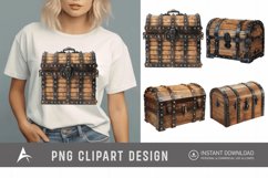 Watercolor Treasure Chest Clipart Product Image 1