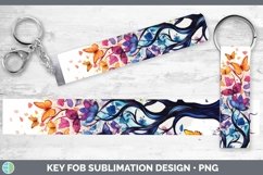 GorgeousWatercolor Key Fob design.