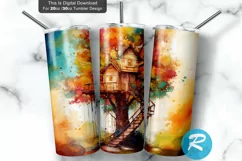 house printable,spring clipart,treehouse Tumbler,treehouse clip art,watercolor treehouse,spring trees,tree clipart,fairy house,tree house,watercolor trees,backyard Tumbler,forest Tumbler,fantasy watercolor,cute treehouse