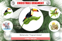 Ornament Tropical Animals Watercolor Product Image 1
