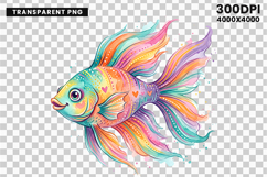 tropical fish png, fish clipart, ocean animal, watercolor fish, marine life png, underwater design, sea creature, tropical png, ocean sublimation, beach clipart