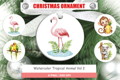 Ornament Tropical Animals Watercolor Product Image 1