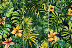 Watercolor Tropical Leaves Digital Paper Bundle Product Image 2