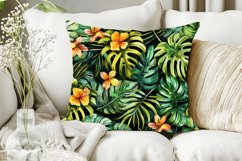 Watercolor Tropical Leaves Digital Paper Bundle Product Image 5