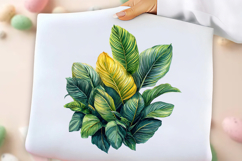 Watercolor Tropical Leaves, Summer Palm Product Image 3