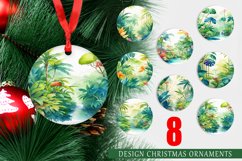 Christmas Ornaments Watercolor Tropical Rainforests Product Image 1