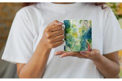 Watercolor Tropical rainforests | Mug sublimation design Product Image 6