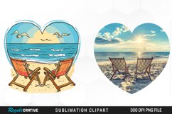 Watercolor Tropical Valentines PNG Clipart Product Image 1