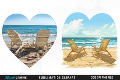 Watercolor Tropical Valentines Graphics Clipart Product Image 1