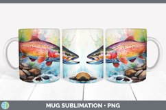 GorgeousWatercolor Mug Wrap design.
