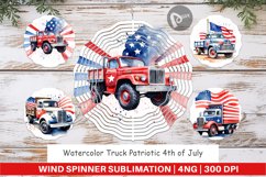 Wind Spinner Truck 4th of July Product Image 1