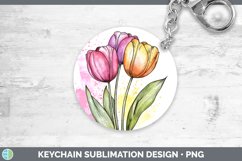 GorgeousWatercolor Keychain design.