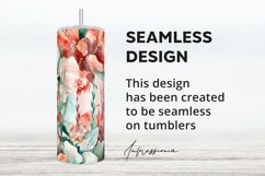 Watercolor Floral Mama Tumbler Sublimation PNG, Mom Cup Wrap Product Image 2