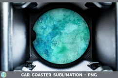 GorgeousWatercolor Car Coaster design.