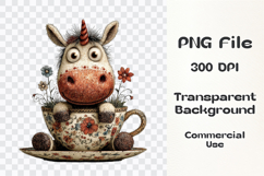 Watercolor Unicorn Clipart PNG Product Image 3