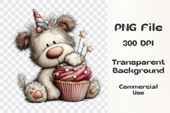 Watercolor Unicorn Dog Clipart Product Image 3