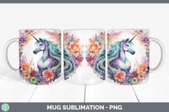 GorgeousWatercolor Mug Wrap design.