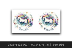 Watercolor unicorn rainbow mane magical sparkles word Unicorn quote print 20 oz tumbler skinny mug wrap clipart t-shirt sublimation printable design