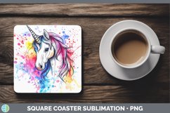 GorgeousWatercolor Square Coaster design.
