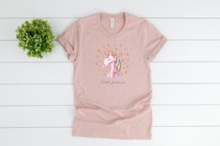 Watercolor cute unicorn sublimation / clipart- 1 png file Product Image 3