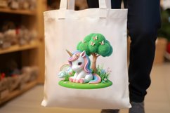 Watercolor Unicorn Under The Tree Clipart Product Image 5