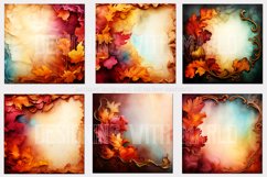 Abstract Autumn Backgrounds, Fall Colors Unique Backgrounds Product Image 2