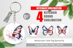 Keychain Butterfly 4th of July Product Image 1