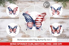 Wind Spinner Butterfly 4th of July Product Image 1