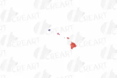 Watercolor United States map clipart incl. Hawaii and Alaska Product Image 3