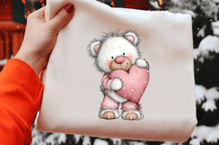 Watercolor Valentine Animal Clipart Product Image 2