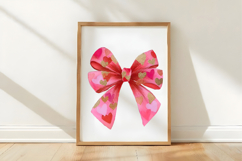 Watercolor Valentine Bow Clipart Png Product Image 3