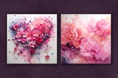 Watercolor Valentine Cards and Backgrounds V.1 Product Image 6