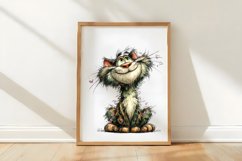 Watercolor Valentine Cat Clipart Product Image 3