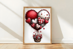 Watercolor Valentine Clipart Product Image 3