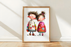 Watercolor Valentine Couple Clipart Product Image 3